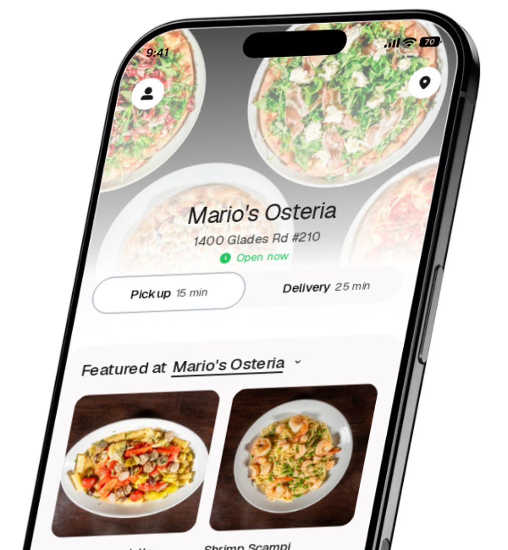 Mario's Osteria app preview